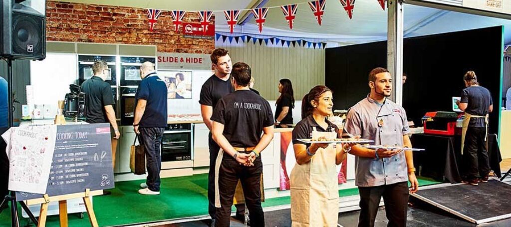 Temporary structures for food and drink festivals, supplied by GL events UK