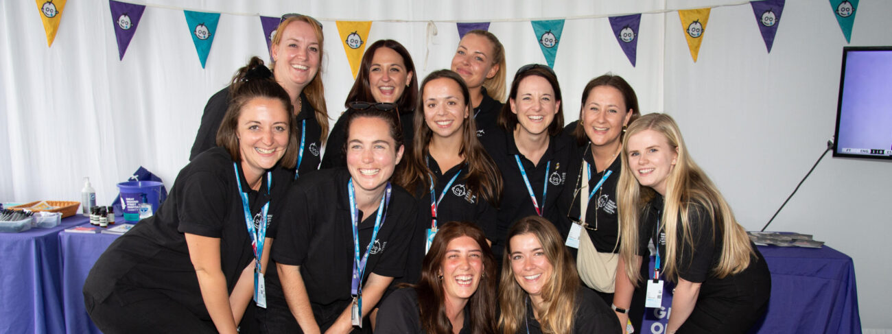 Volunteers from Great Ormond Street Hospital team at British Grand Prix, Silverstone, 2023