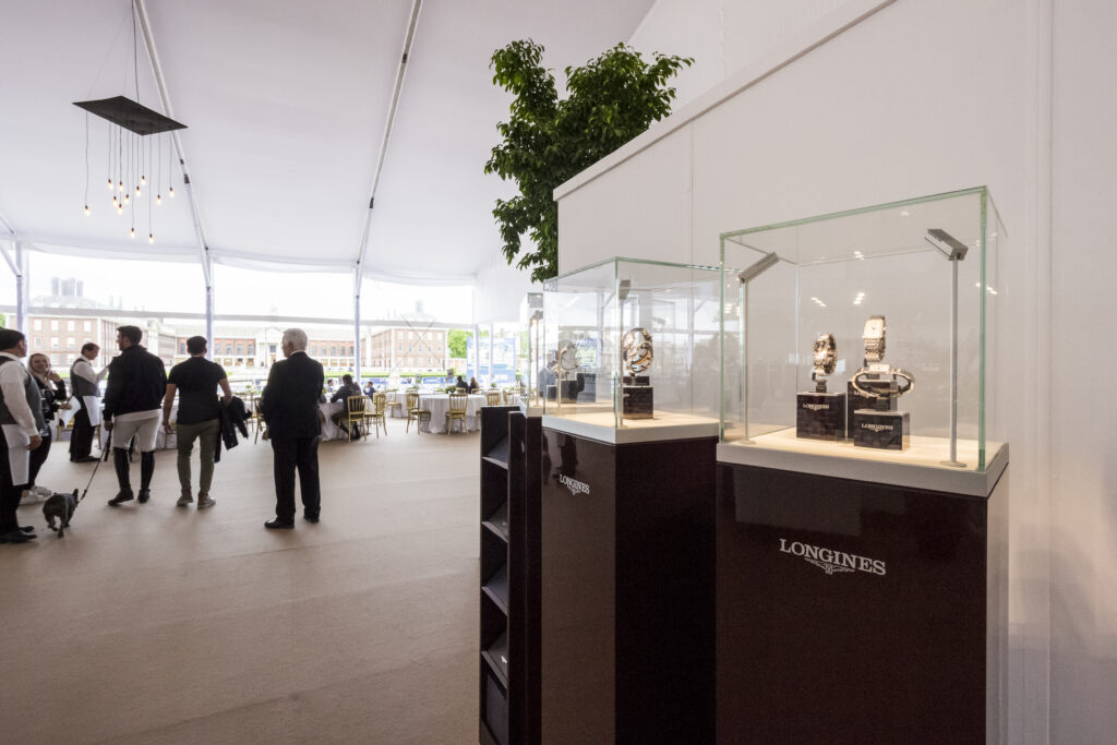 Longines product launch within temporary structure installed by GL events UK