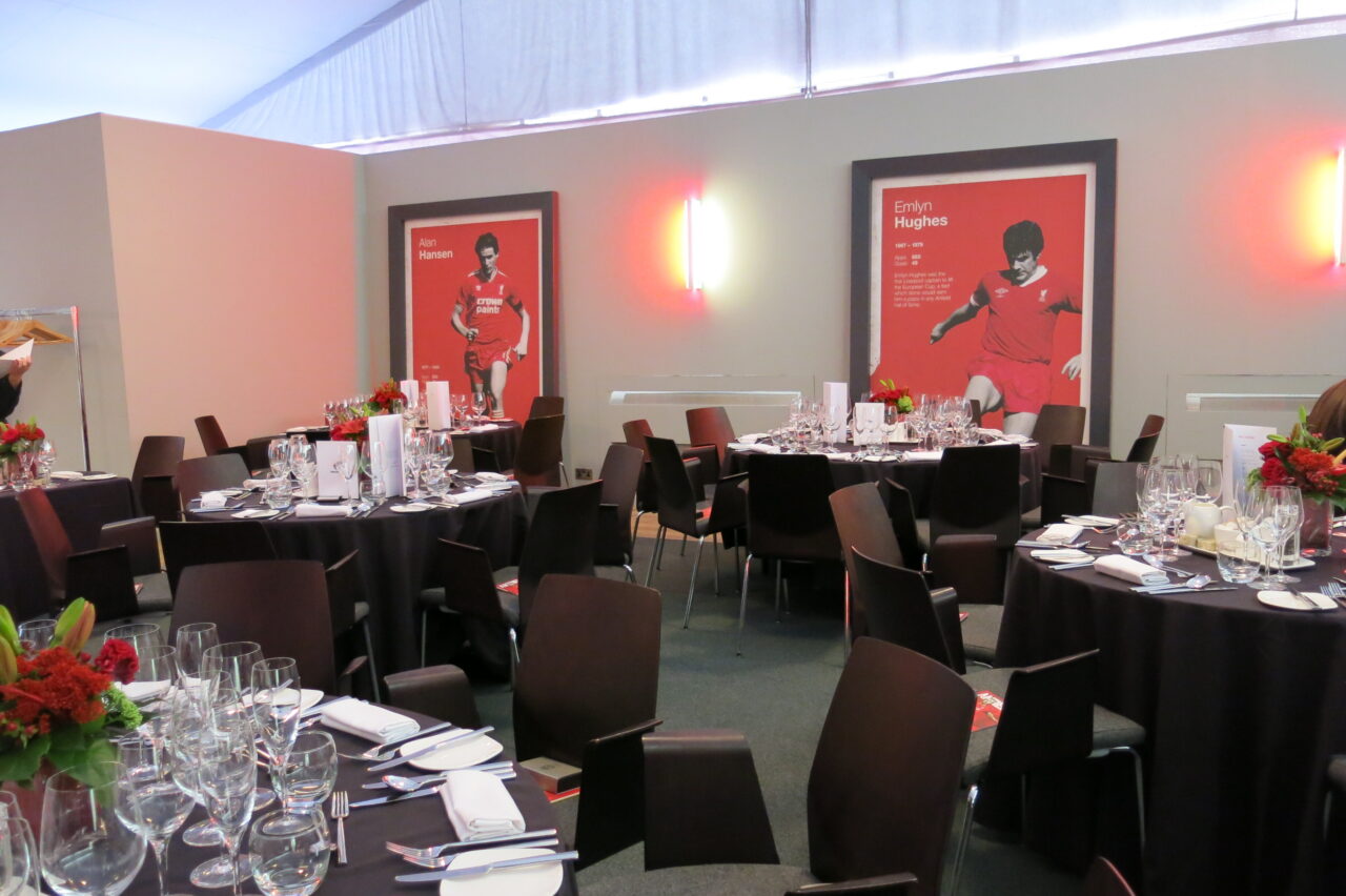 Corporate hospitality structure built and installed for Liverpool football club by GL events UK
