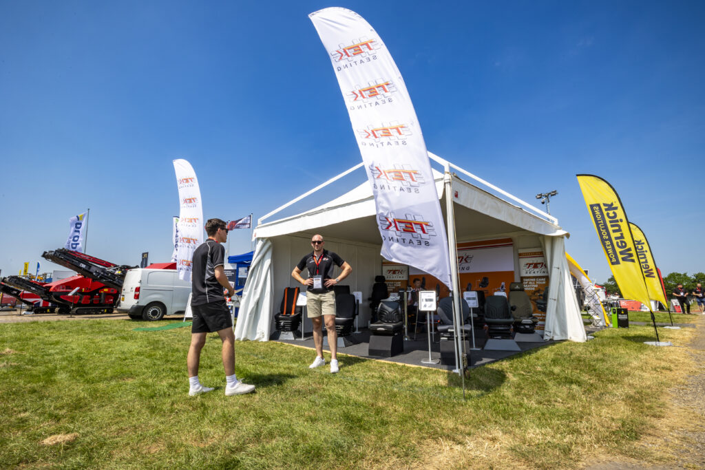 Pagoda exhibition structure at Plantworx trade show 2023