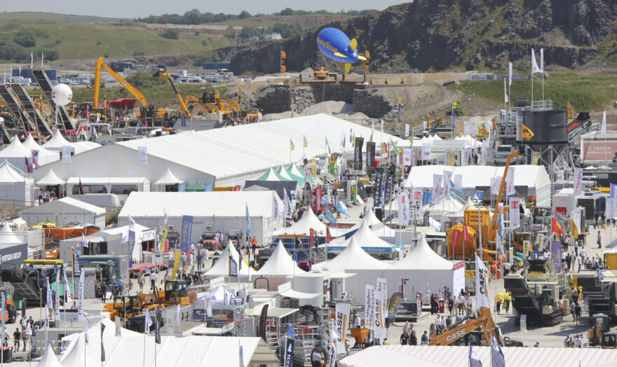 Hillhead exhibition. Temporary structures provided by GL events UK