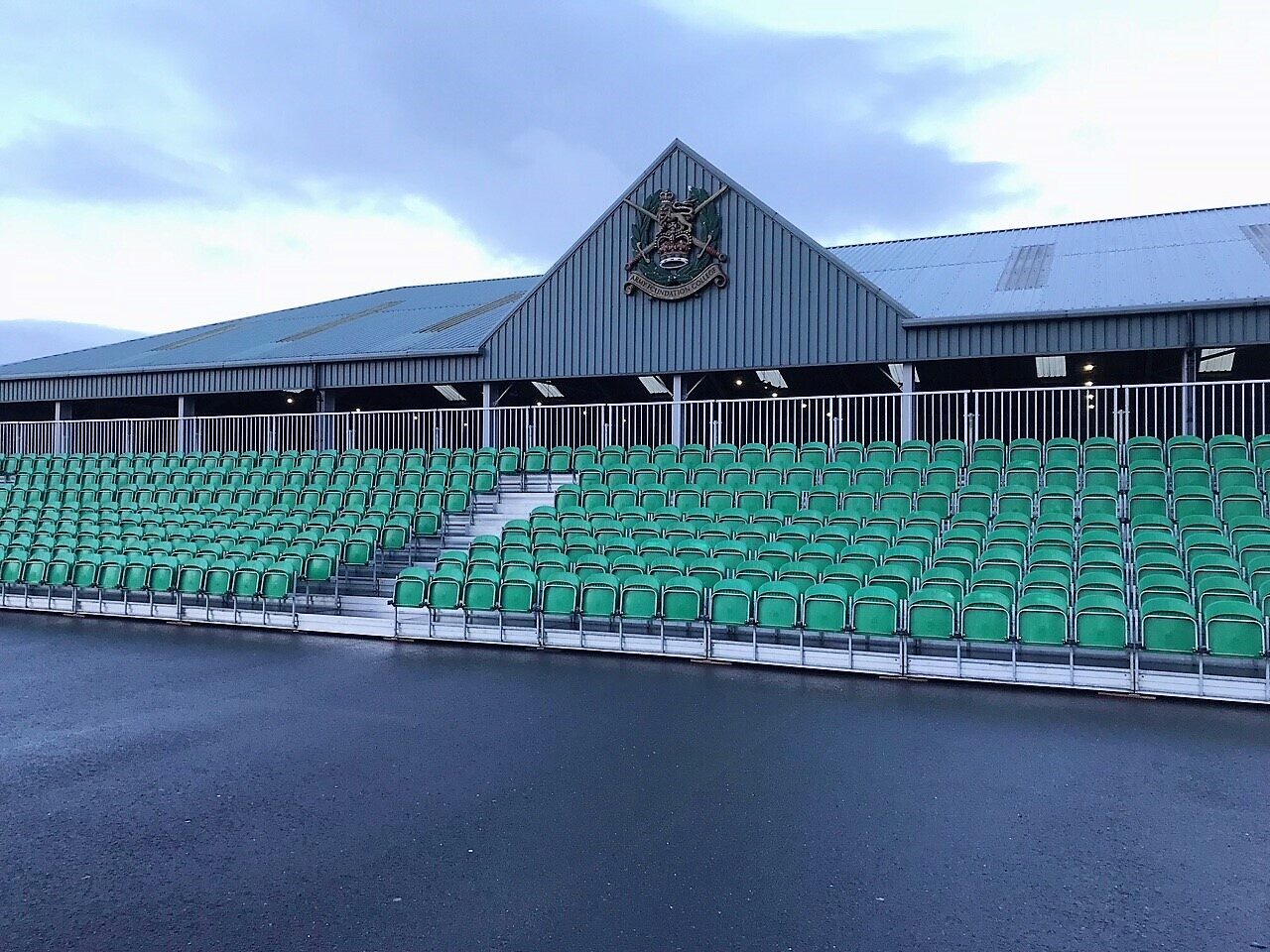 Tiered temporary seating solution for Harrogate Army Foundation college