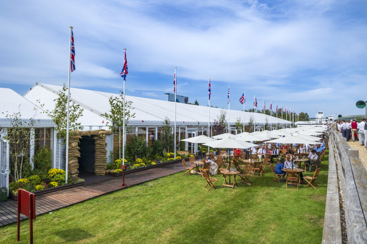 Temporary hospitality and retail structures, Goodwood Revival. Provided by GL events UK