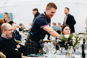 Hospitality at Murrayfield Six Nations, temporary structures provided by GL events UK and Field & Lawn