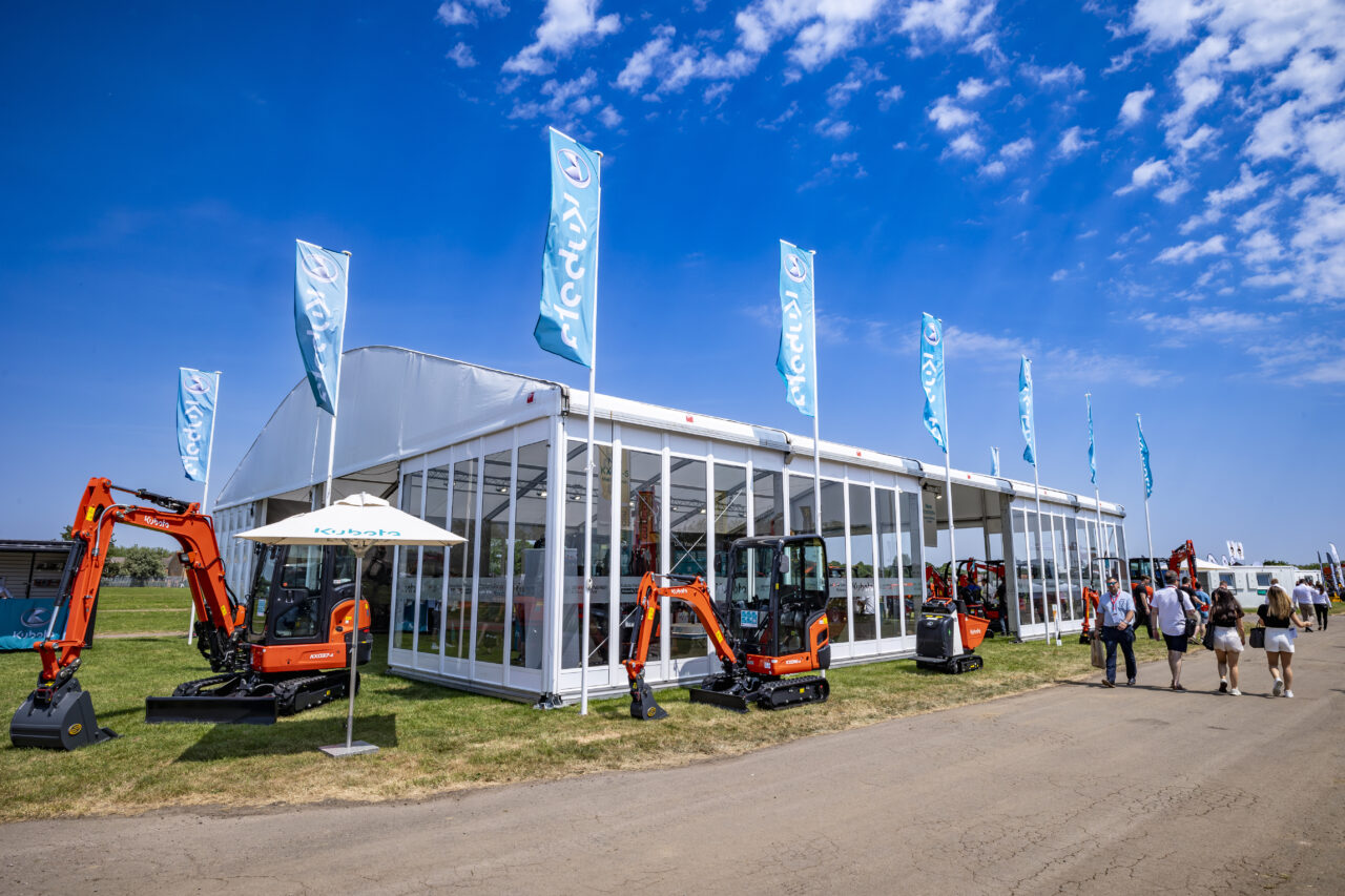 GL events UK temporary event structure installed at plantworx 2023