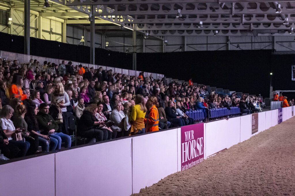 Temporary seating at Your Horse live event, supplied by GL events UK