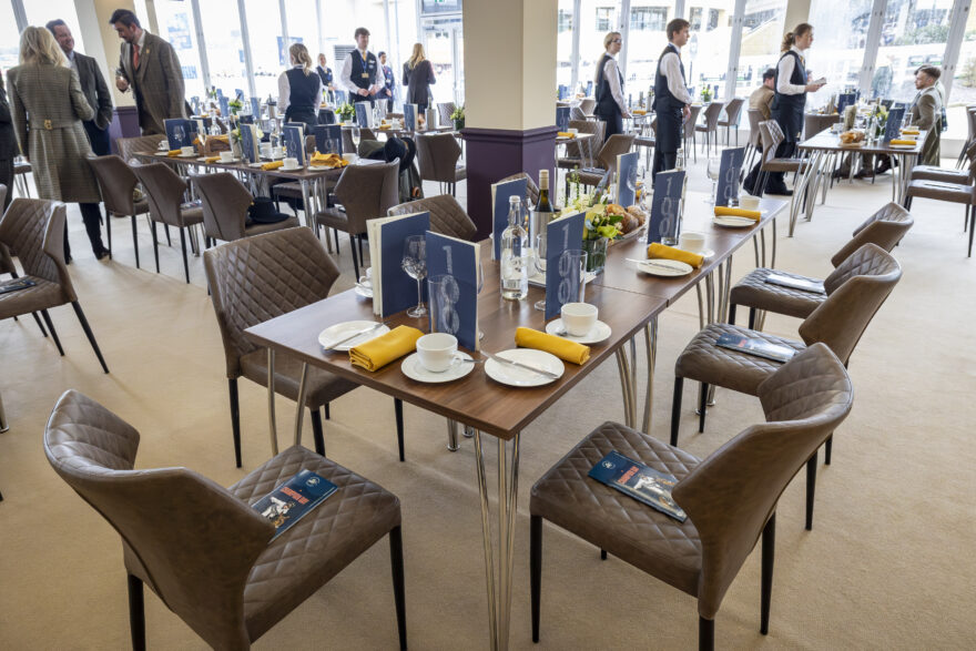 Cheltenham Festival Centenary restaurant furniture and fit out, supplied by GL events UK